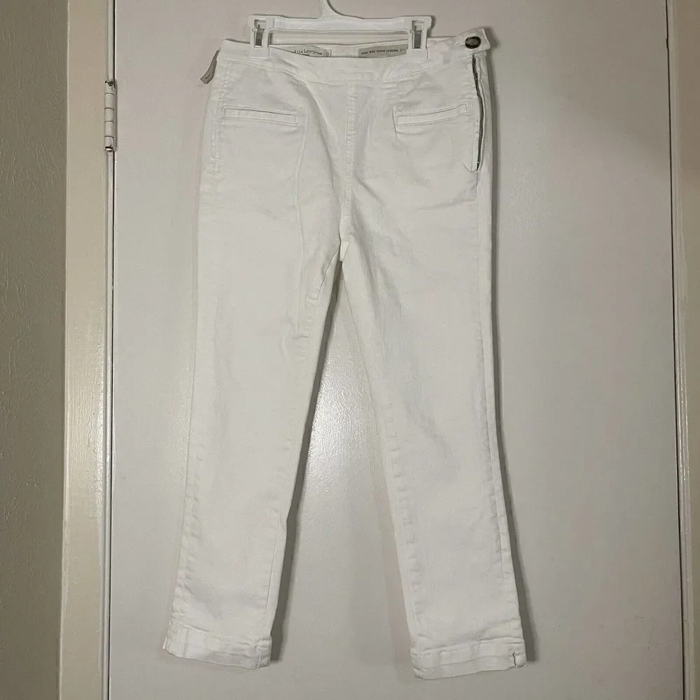 Pilcro and the Letterpress High rise denim white leggings size 28